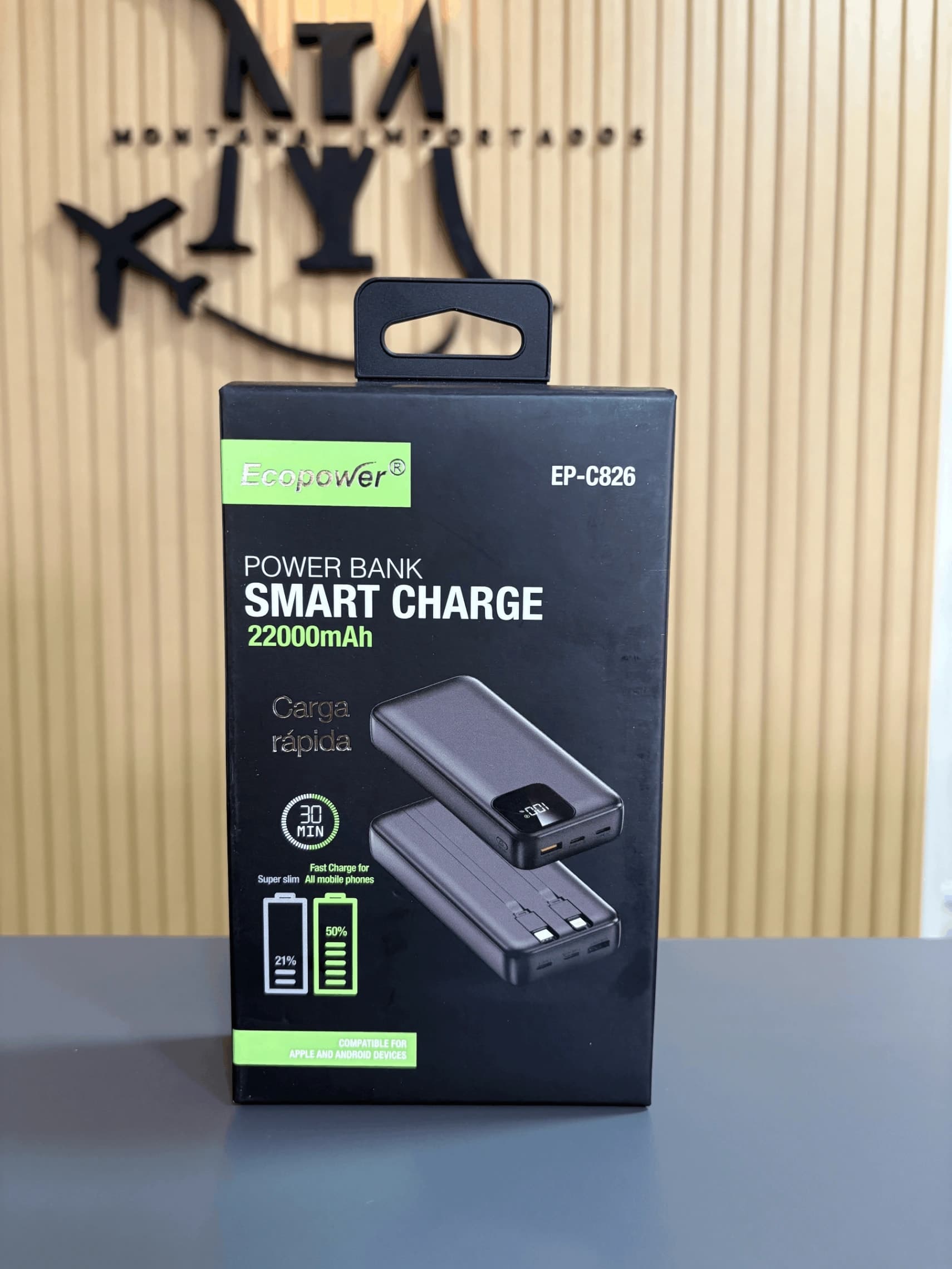 CARGADOR PORTATIL ECOPOWER 22.000 MAH