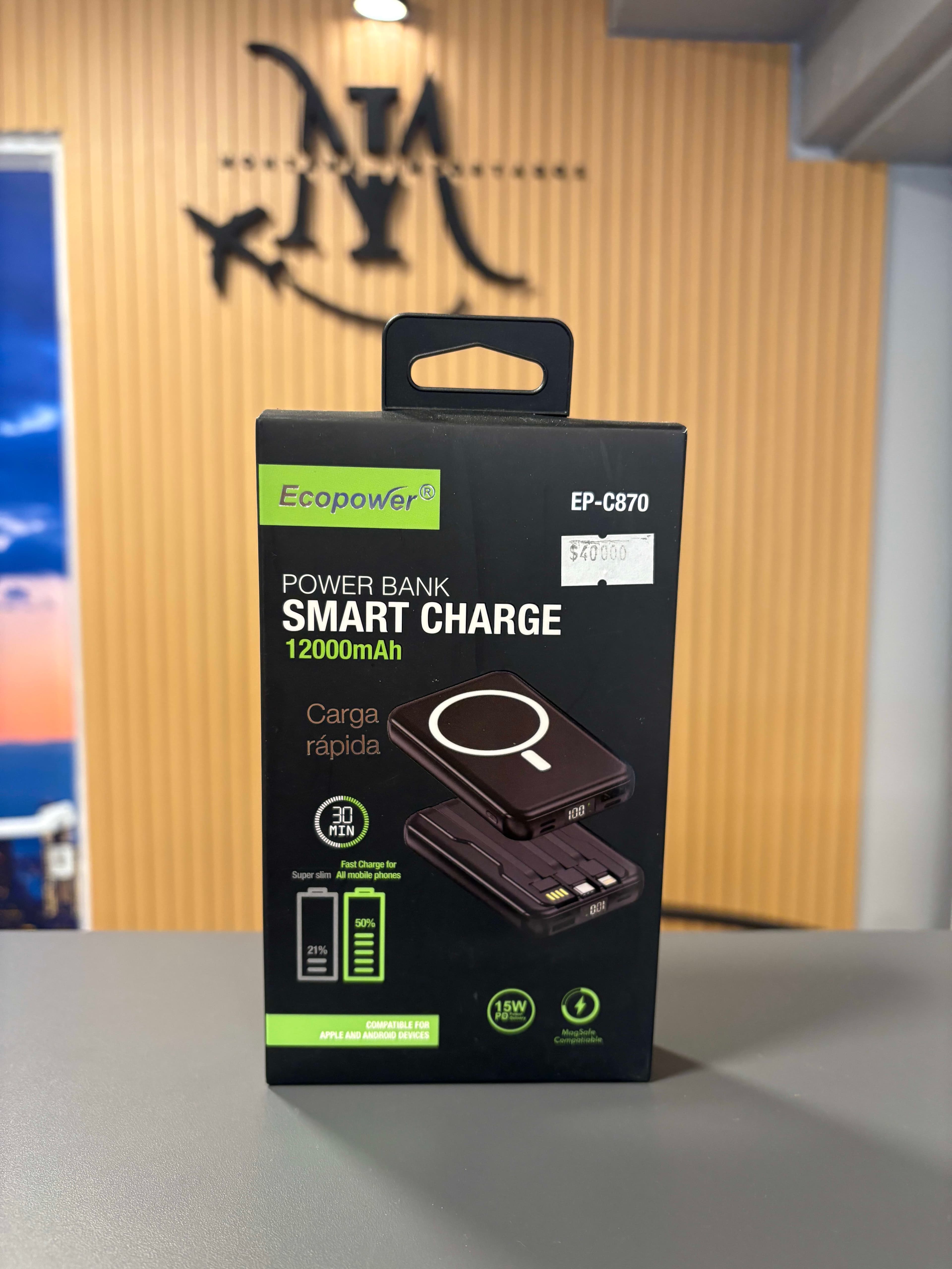 CARGADOR PORTATIL ECOPOWER MAGSAFE 12.000 MAH